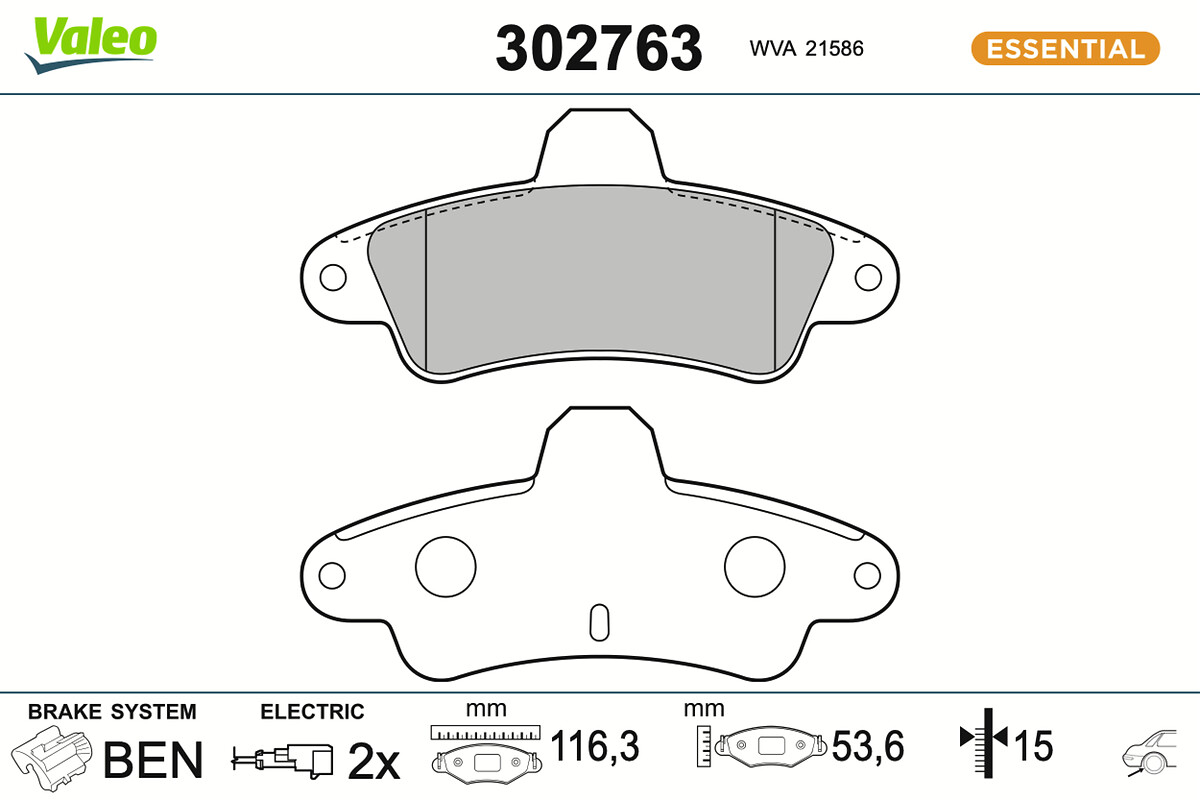 BRAKE PADS FIRST FORD MONDEO II RR